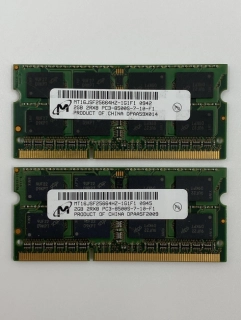 Micron Operační paměti DDR3 Sodimm 4GB PC3-8500S 1066mhz