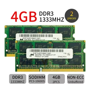 Micron Operační paměti DDR3 Sodimm 4GB PC3-10600S 1333mhz