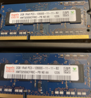Hynix Operační paměti DDR3 Sodimm 4GB PC3-12800S 1600mhz