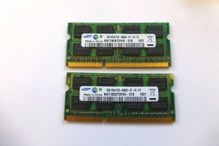 Samsung Operační paměti DDR3 Sodimm 4GB PC3-8500S 1066mhz