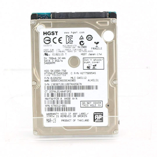 hdd pevný disk 2.5" 750gb Pevný disk HGST 5K1000-750